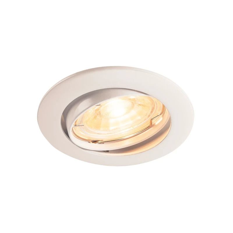 SLV LED Inbouwarmatuur Ø75mm | 1X GU10 Max 50W IP20 | Dimbaar | PIKA