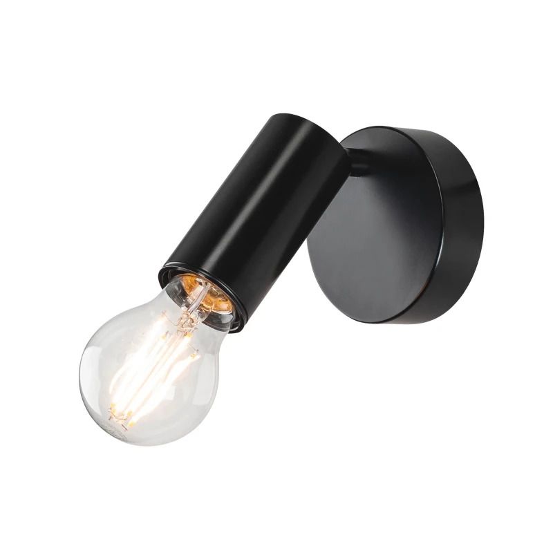 SLV LED Plafond- Wandlamp | 1X E27 Max 60W | IP20 Dimbaar Zwart | FITU