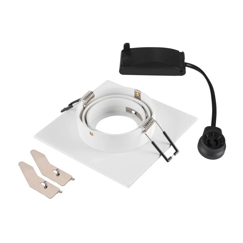 SLV LED Inbouwarmatuur Vierkant | 1X GU10 Max 10W IP20 | Dimbaar | NEW TRIA