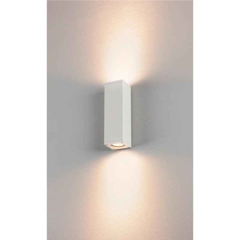SLV LED Up-Downlighter | 2X GU10 Max 35W  | IP44 Dimbaar Wit | THEO