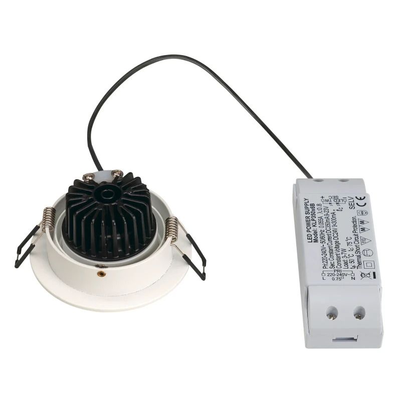 SLV LED Inbouwarmatuur Ø77mm | 8W 3000K 700lm 830 IP20 | NEW TRIA