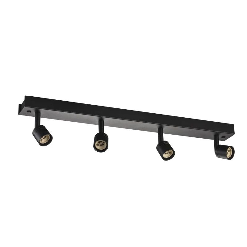 SLV LED Plafond- Wandlamp | 4X GU10 Max 50W | IP20 Dimbaar Zwart | PURI