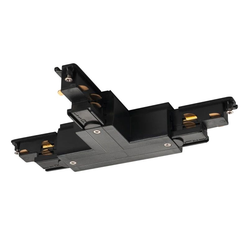 SLV Onderdeel | S-TRACK T-verbinder aarde buiten, rechts, DALI, PHASE, zwart | S-TRACK SYSTEM