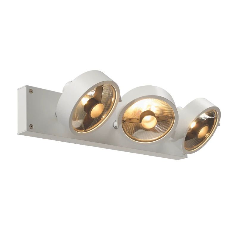 SLV LED Plafondlamp | 3X GU10 Max 75W | IP20 Dimbaar Wit | KALU