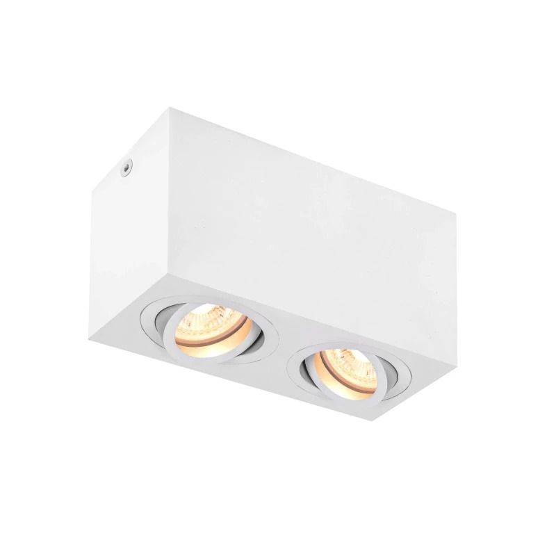 SLV LED Plafondlamp | 2X GU10 Max 10W  | IP20 Dimbaar Wit | TRILEDO