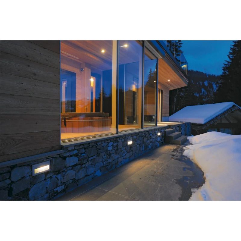SLV LED Wandlamp | 1.4W 3000K 30lm 30 | IP54 Wit | BRICK