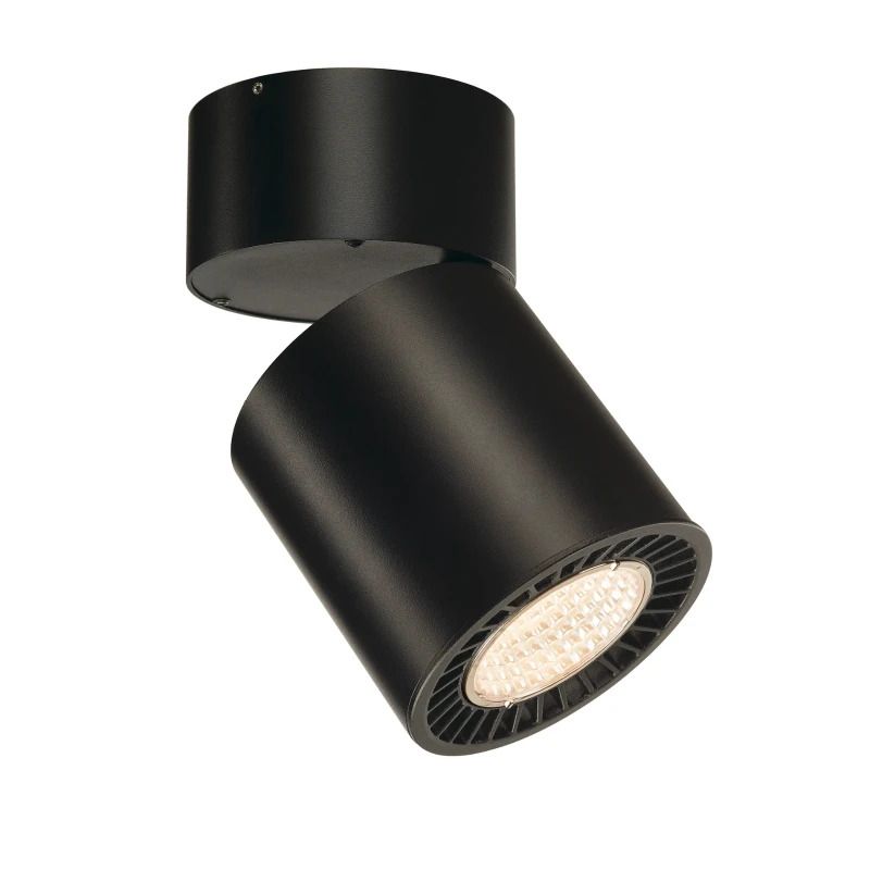 SLV LED Plafondlamp | 36W 3000K 3380lm 930 | IP20 Zwart | SUPROS