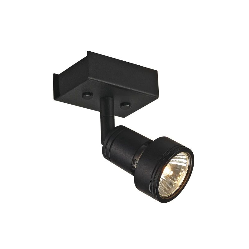 SLV LED Plafondlamp | 1X GU10 Max 50W | IP20 Dimbaar Zwart | PURI