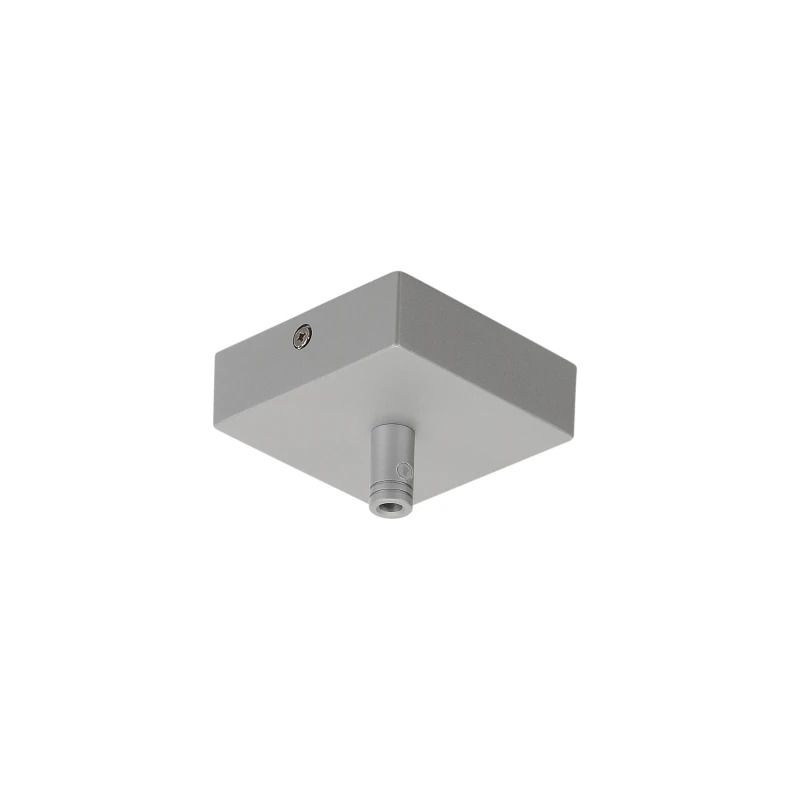 SLV Onderdeel | Plafondrozet GLENOS, zilver, 8 ,5x8,5x2,7 cm, met trekontlasting | GLENOS II