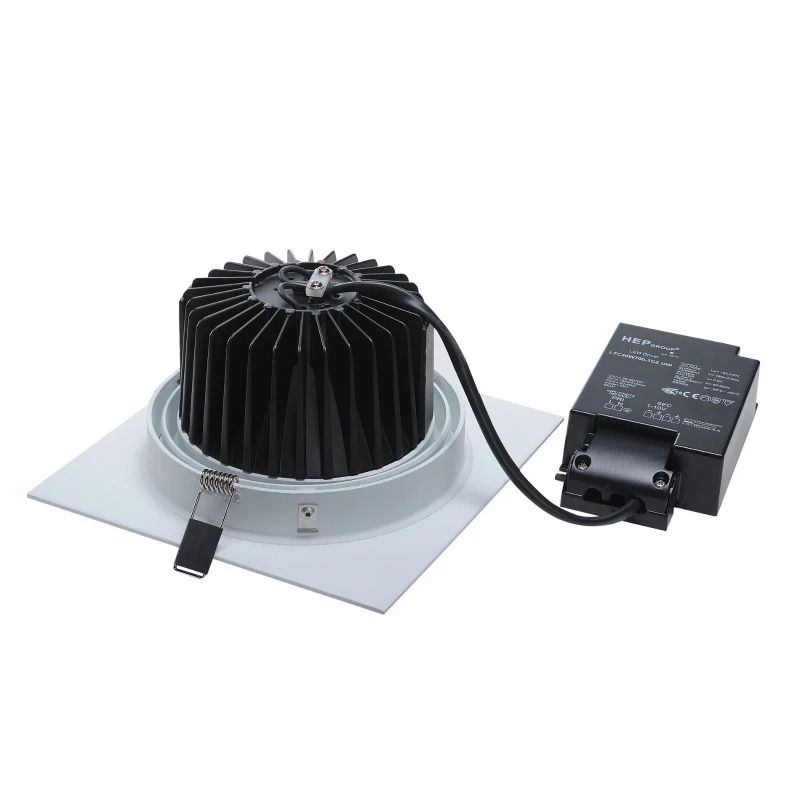 SLV LED Inbouwarmatuur Vierkant | 29W 3000K 2700lm 830 IP20 | Dimbaar | NEW TRIA