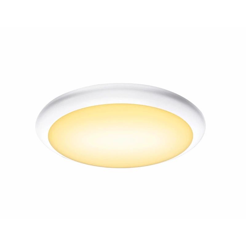 SLV LED Plafond- Wandlamp | 13W 3000K/4000K 1050lm 830/840 | IP65 Sensor Wit | RUBA