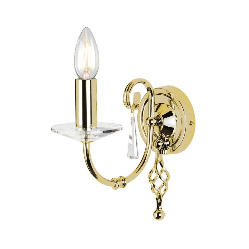 Elstead Lighting LED Wandlamp Aegean | 1X E14 Max 60W | Polished Brass