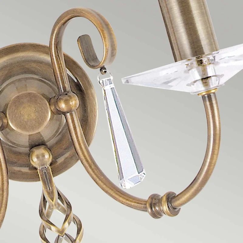 Elstead Lighting LED Wandlamp Aegean | 2X E14 Max 60W | Aged Brass