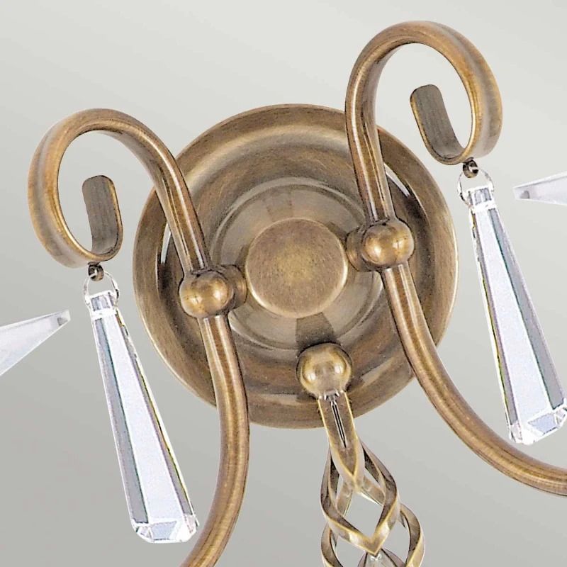 Elstead Lighting LED Wandlamp Aegean | 2X E14 Max 60W | Aged Brass