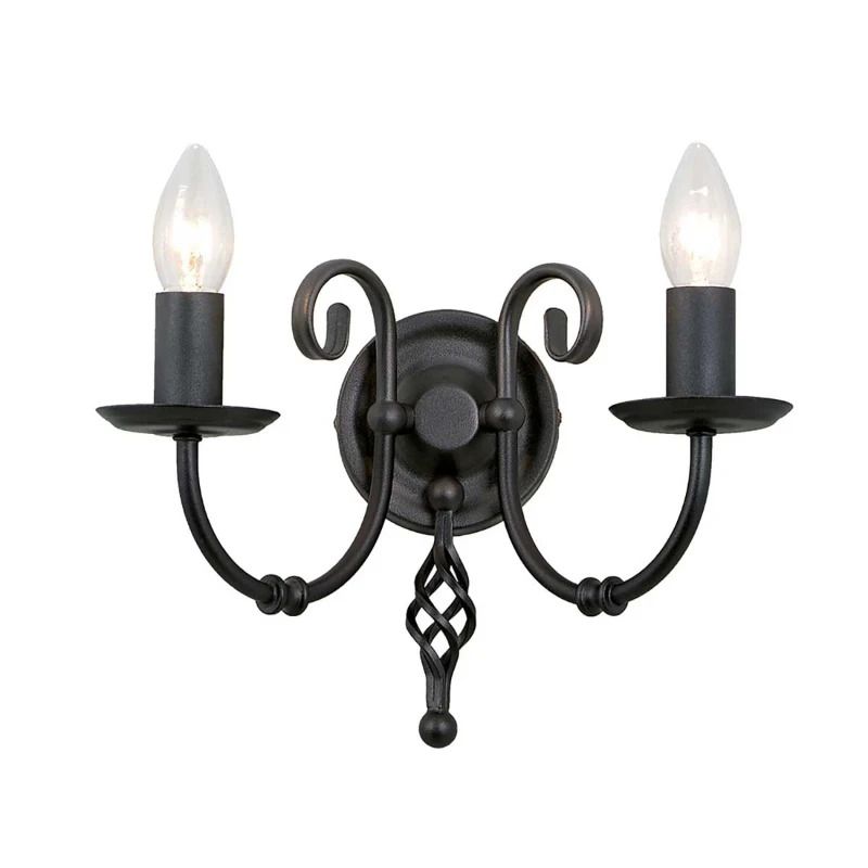 Elstead Lighting LED Wandlamp Artisan | 2X E14 Max 60W | Black