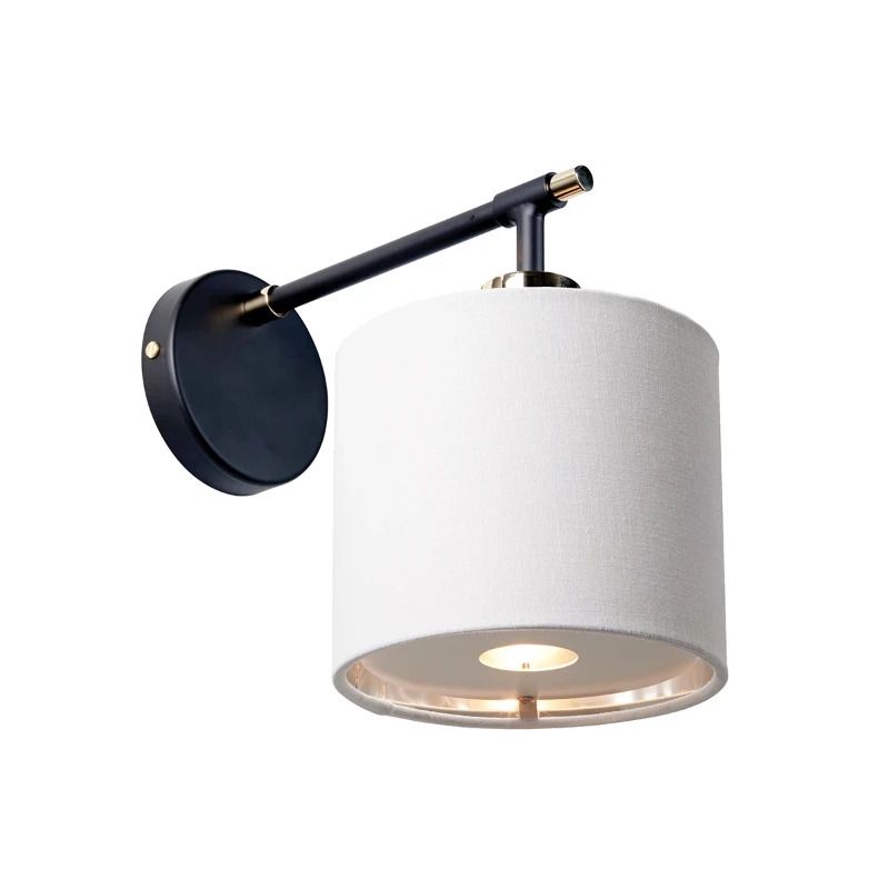 Elstead Lighting LED Wandlamp Balance | 1X E27 Max 40W | Black/ Polished Nickel