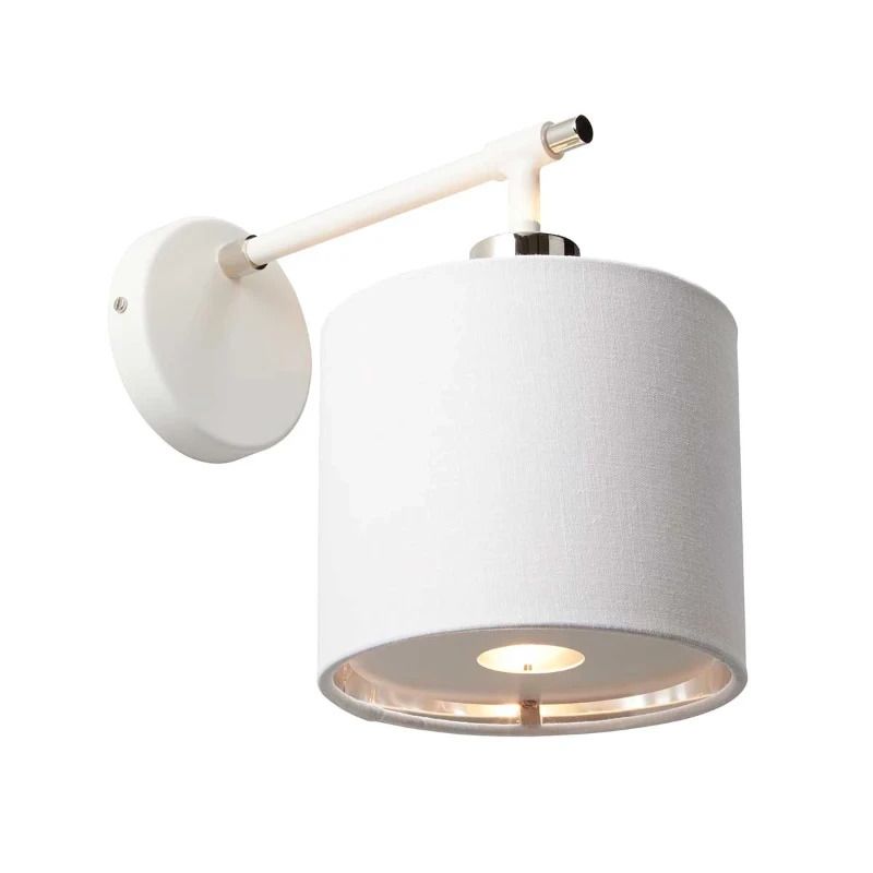 Elstead Lighting LED Wandlamp Balance | 1X E27 Max 40W | White/Polished Nickel