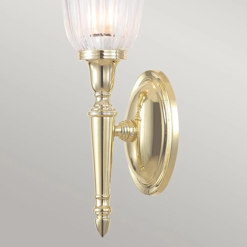 Elstead Lighting LED Badkamerarmatuur Dryden | 3W 3000K 300Lm 830 | IP44 | Dimbaar | Polished Brass