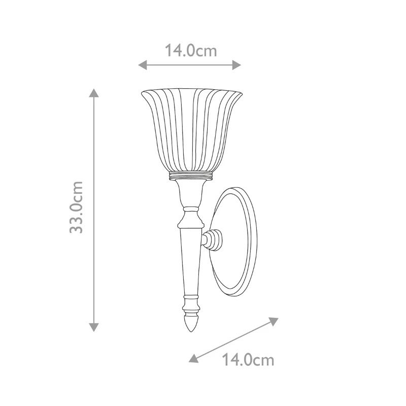 Elstead Lighting LED Badkamerarmatuur Dryden | 3W 3000K 300Lm 830 | IP44 | Dimbaar | Polished Chrome