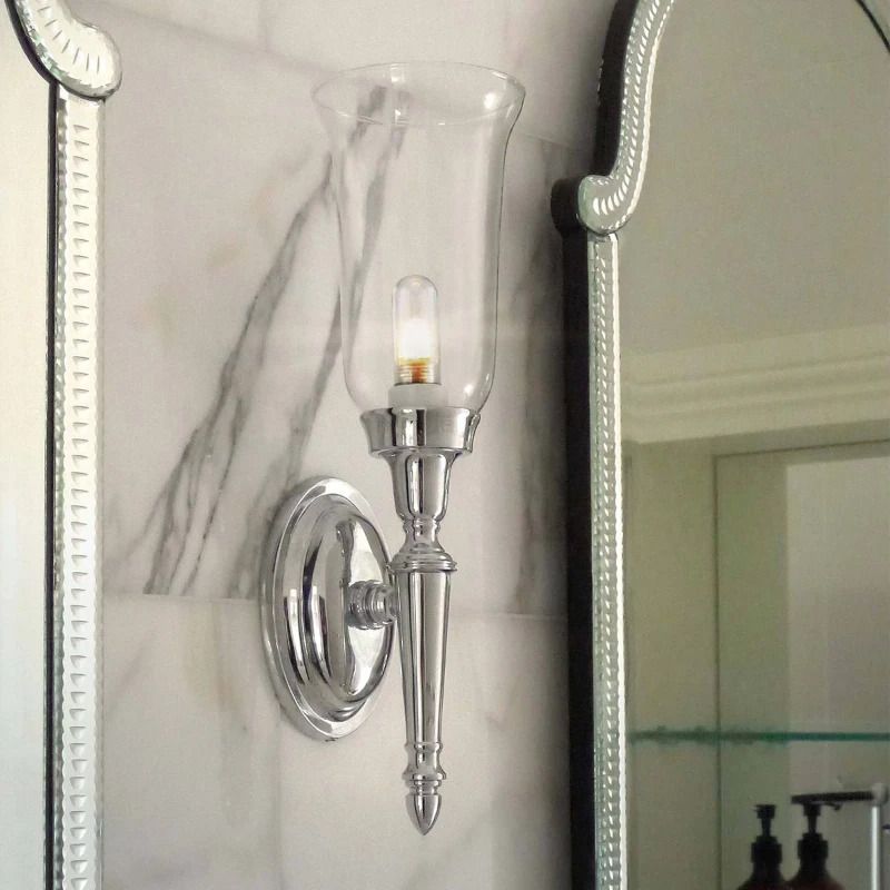 Elstead Lighting LED Badkamerarmatuur Dryden | 3W 3000K 300Lm 830 | IP44 | Dimbaar | Polished Nickel