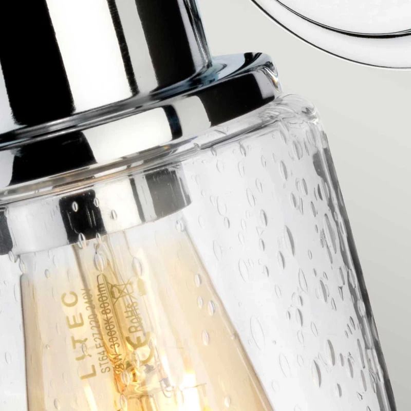 Elstead Lighting LED Badkamerarmatuur Morvah | 1X E27 Max 60W | IP44 | Polished Chrome