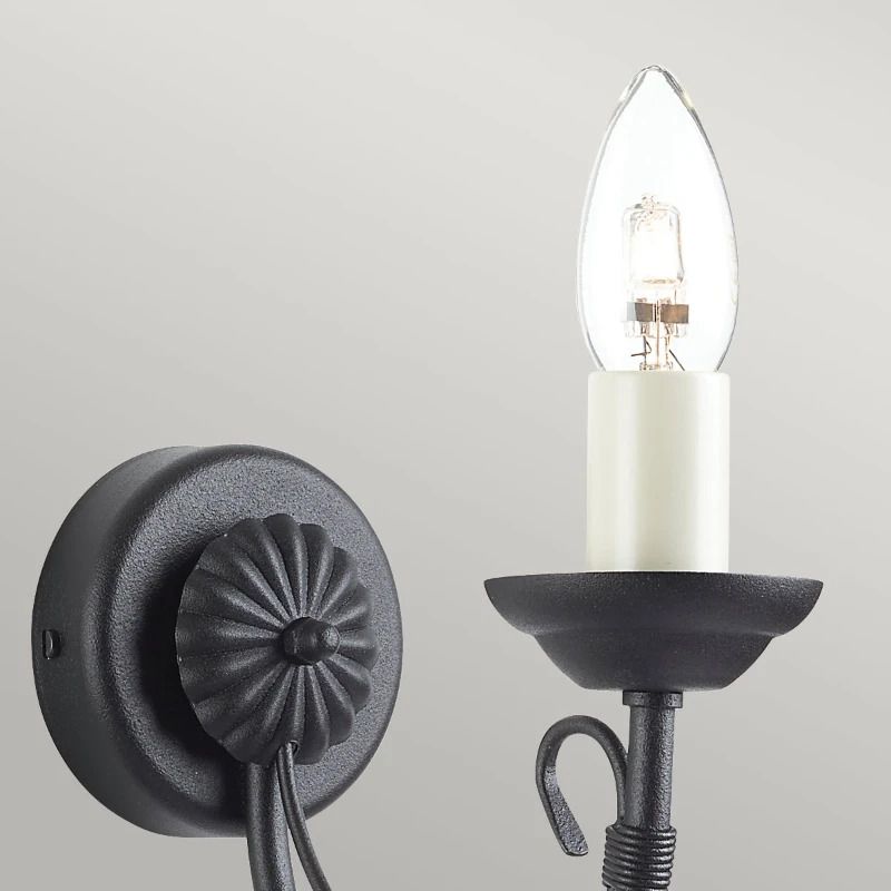 Elstead Lighting LED Wandlamp Chartwell | 1X E14 Max 60W | Black