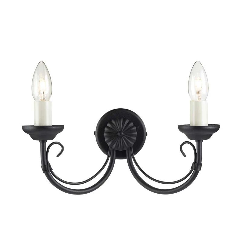 Elstead Lighting LED Wandlamp Chartwell | 2X E14 Max 60W | Black
