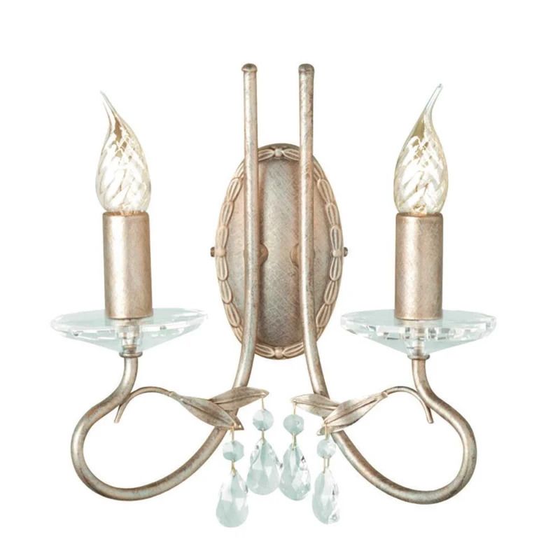 Elstead Lighting LED Wandlamp Christina | 2X E14 Max 60W | Silver/Gold Patina