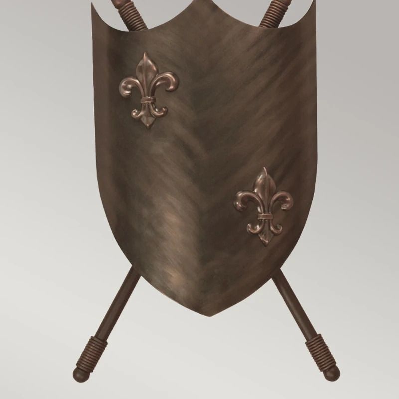 Elstead Lighting LED Wandlamp Crusader | 8W 3000K 560Lm 830 | Dimbaar | Burnished Bronze