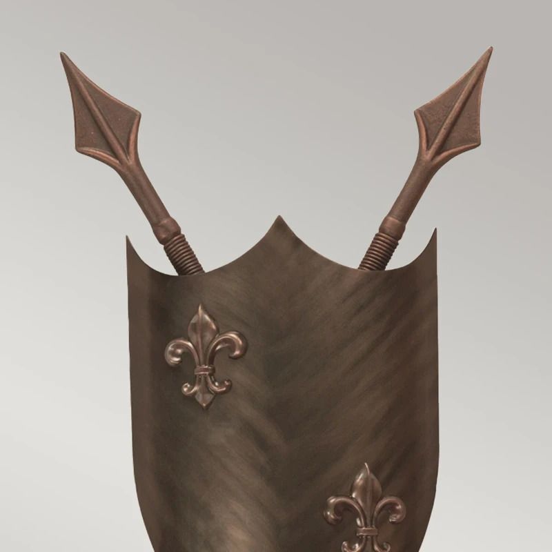 Elstead Lighting LED Wandlamp Crusader | 8W 3000K 560Lm 830 | Dimbaar | Burnished Bronze
