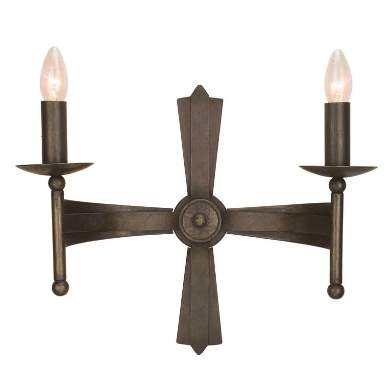 Elstead Lighting LED Wandlamp Cromwell | 2X E14 Max 60W | Old Bronze