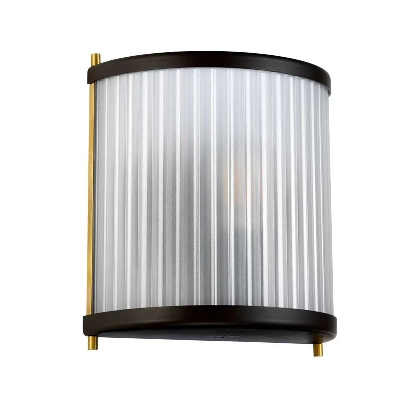 Elstead Lighting LED Wandlamp Corona | 1X E27 Max 60W | Museum Bronze Dark Brown Painted/ Aged Brass