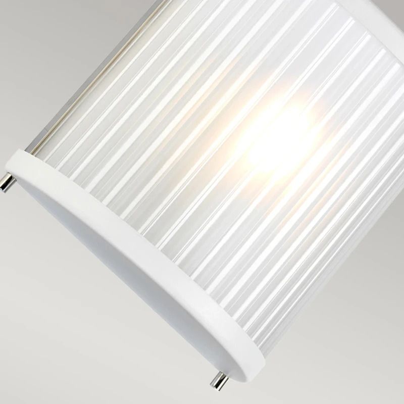 Elstead Lighting LED Wandlamp Corona | 1X E27 Max 60W | White Satin Painted/ Polished Nickel
