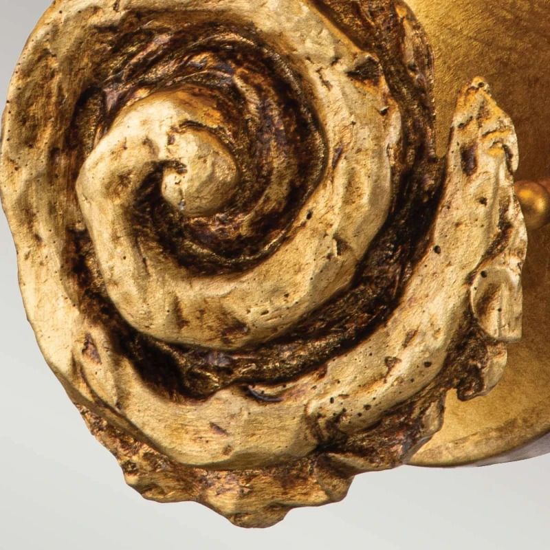 Flambeau LED Wandlamp Swirl | 1X E27 Max 60W | Gold Leaf