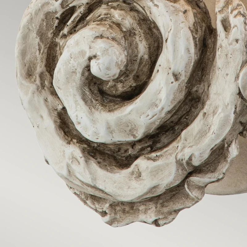 Flambeau LED Wandlamp Swirl | 1X E27 Max 60W | Bone White