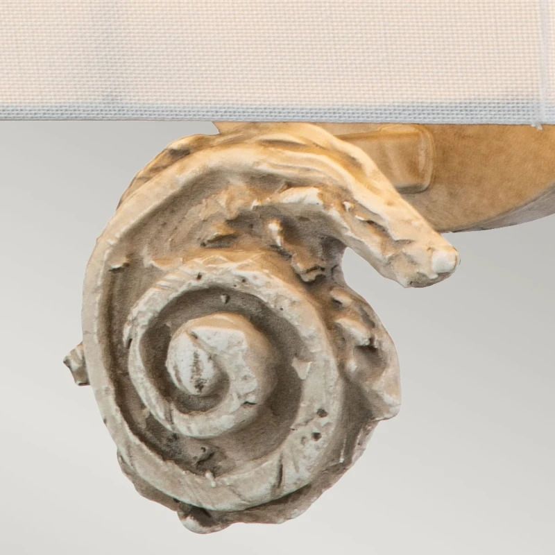 Flambeau LED Wandlamp Swirl | 1X E27 Max 60W | Bone White