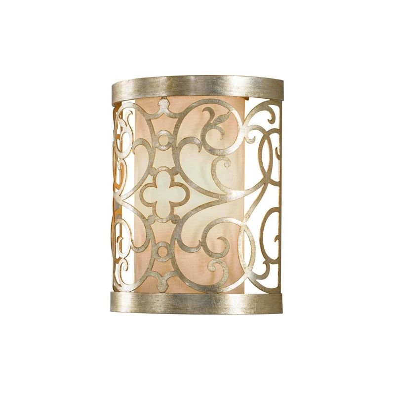 Feiss LED Wandlamp Arabesque | 1X E14 Max 60W | Silver Leaf Patina