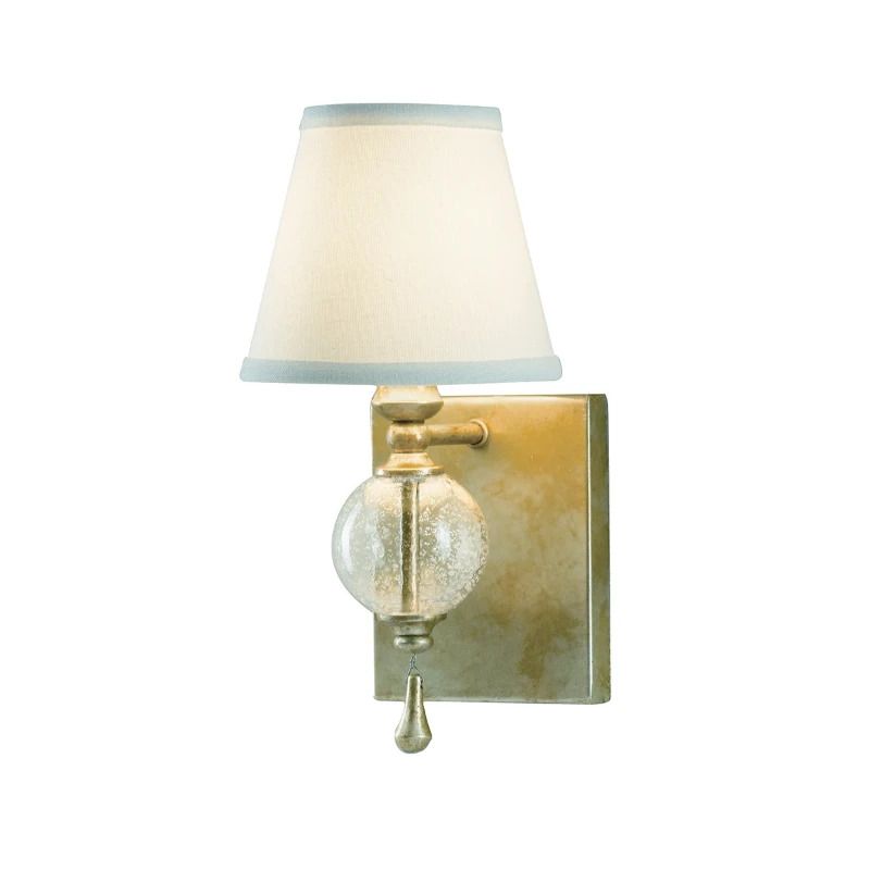 Feiss LED Wandlamp Argento | 1X E14 Max 40W | Oxidized Silver Leaf