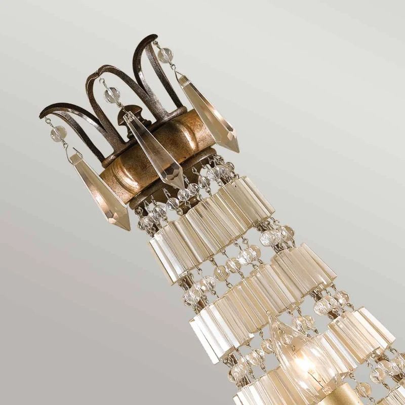 Feiss LED Wandlamp Bellini | 3X E14 Max 60W | Oxidized Bronze/British Bronze