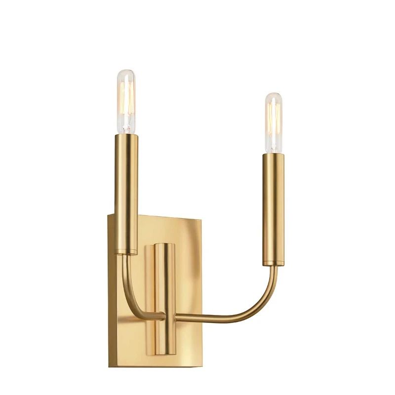Feiss LED Wandlamp Brianna | 2X E14 Max 60W | Burnished Brass