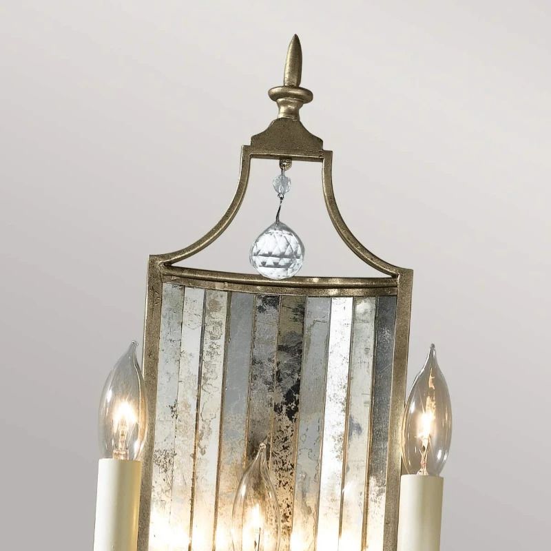 Feiss LED Wandlamp Gianna | 3X E14 Max 60W | Gilded Silver