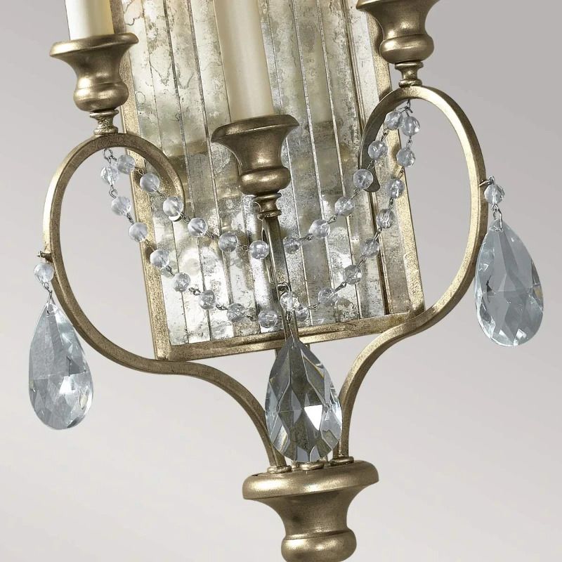 Feiss LED Wandlamp Gianna | 3X E14 Max 60W | Gilded Silver