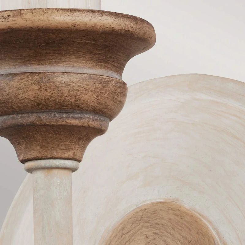 Feiss LED Wandlamp Hartsville | 1X E14 Max 40W | Chalk Washed/Beachwood