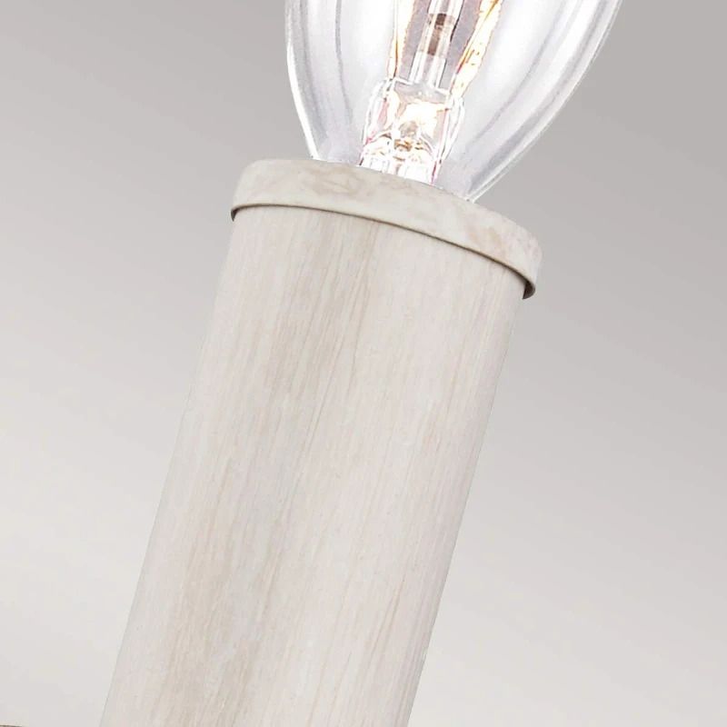 Feiss LED Wandlamp Hartsville | 1X E14 Max 40W | Chalk Washed/Beachwood
