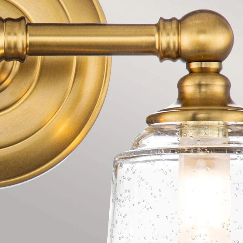 Feiss LED Badkamerarmatuur Huguenot Lake | 3W 3000K 300Lm 830 | IP44 | Dimbaar | Burnished Brass
