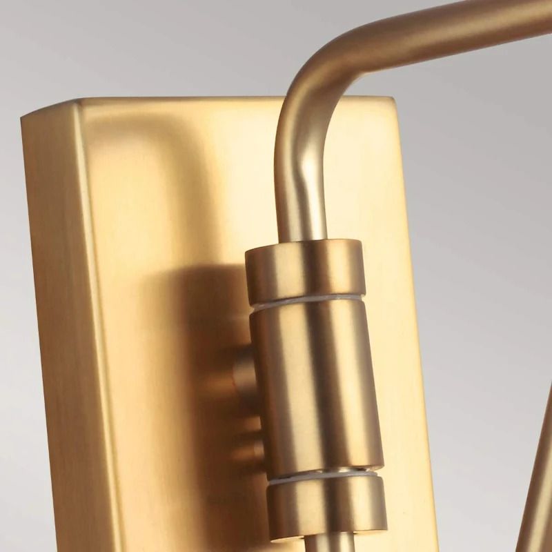Feiss LED Wandlamp Joan | 1X E27 Max 60W | Midnight Black / Burnished Brass