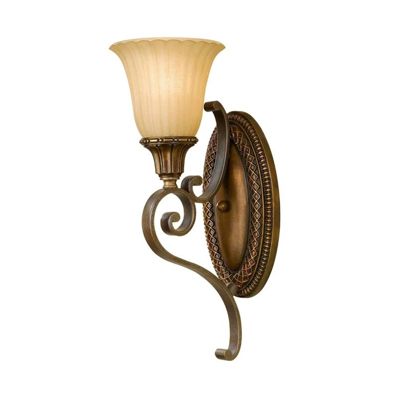 Feiss LED Wandlamp Kelham Hall | 1X E27 Max 60W | Firenze Gold/British Bronze