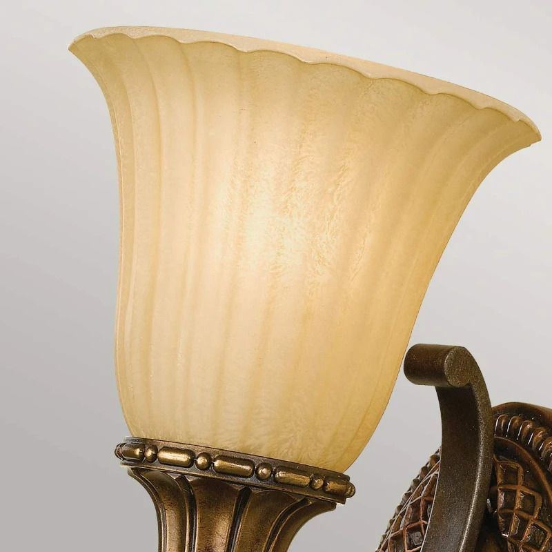 Feiss LED Wandlamp Kelham Hall | 1X E27 Max 60W | Firenze Gold/British Bronze