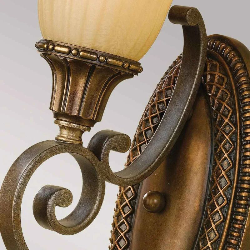 Feiss LED Wandlamp Kelham Hall | 1X E27 Max 60W | Firenze Gold/British Bronze