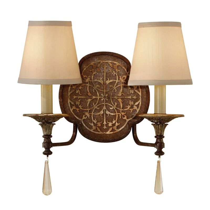 Feiss LED Wandlamp Marcella | 2X E14 Max 40W | British Bronze/Oxidized Bronze